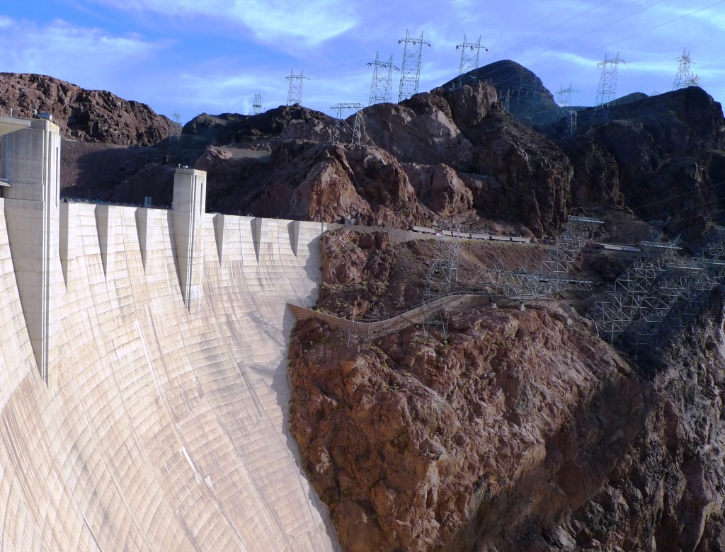 Hoover Dam and transmission lines